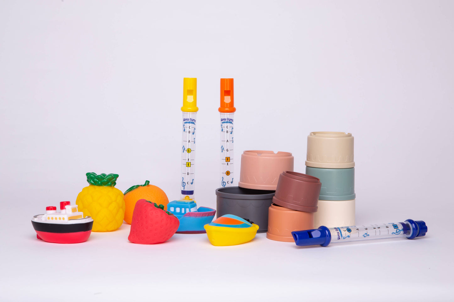 Bath Toy Stacking Cups, Set of 8