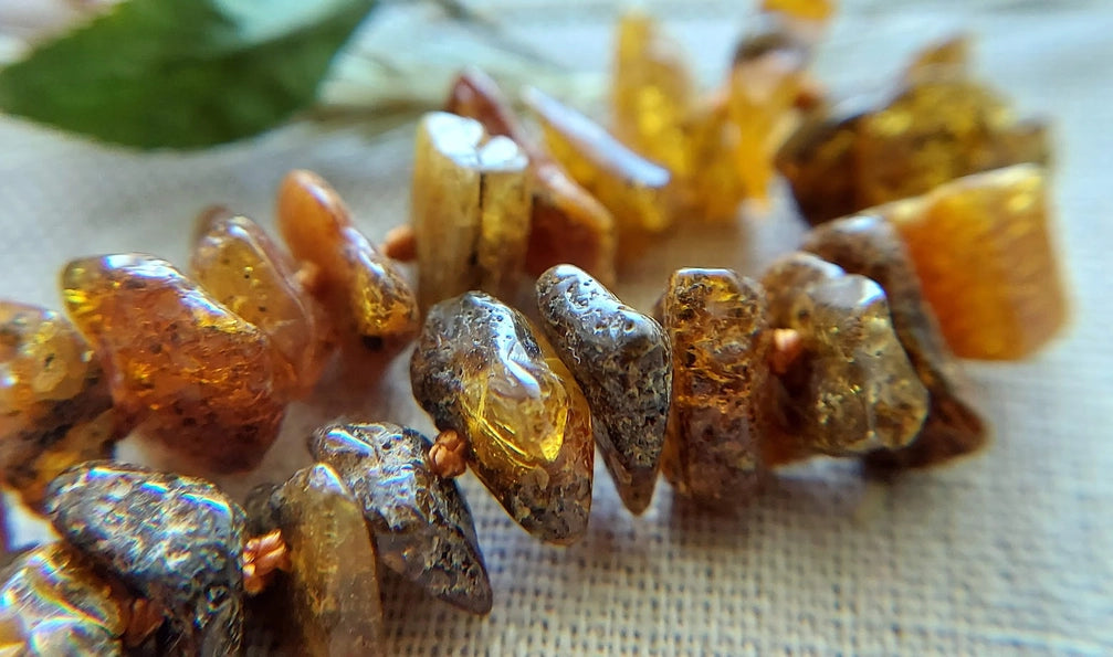 Rare Green Baltic Green Amber Nacklace