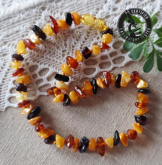 Multi Colored Baltic Amber Necklace