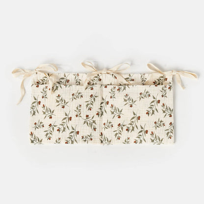 Multi-Functional Cotton Diaper Storage Pocket for Cribs and Strollers