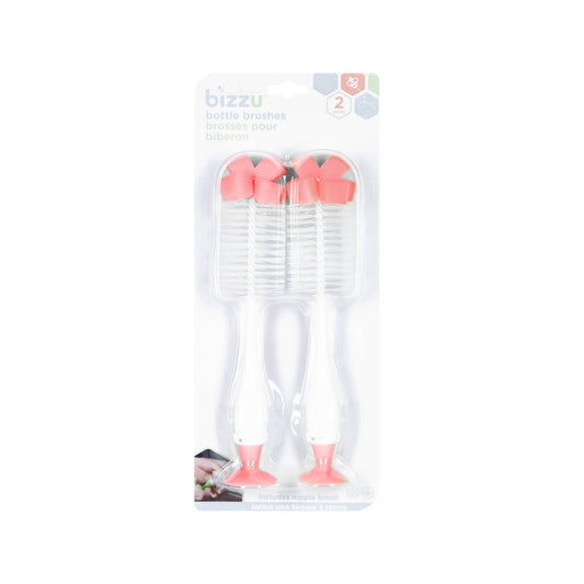 Baby Bottle Brush & Accessories Set, 2 Pack, Pink