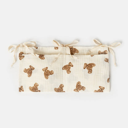 Multi-Functional Cotton Diaper Storage Pocket for Cribs and Strollers
