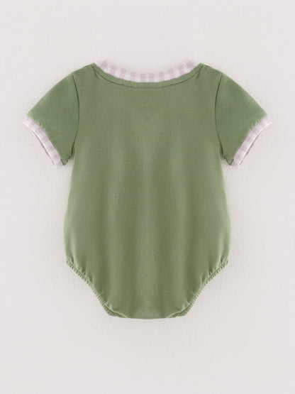 Halloween Pumpkin Boys Chenille patches Romper