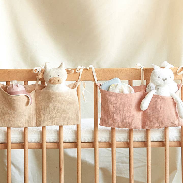 Multi-Functional Cotton Baby Bedside Storage Bag