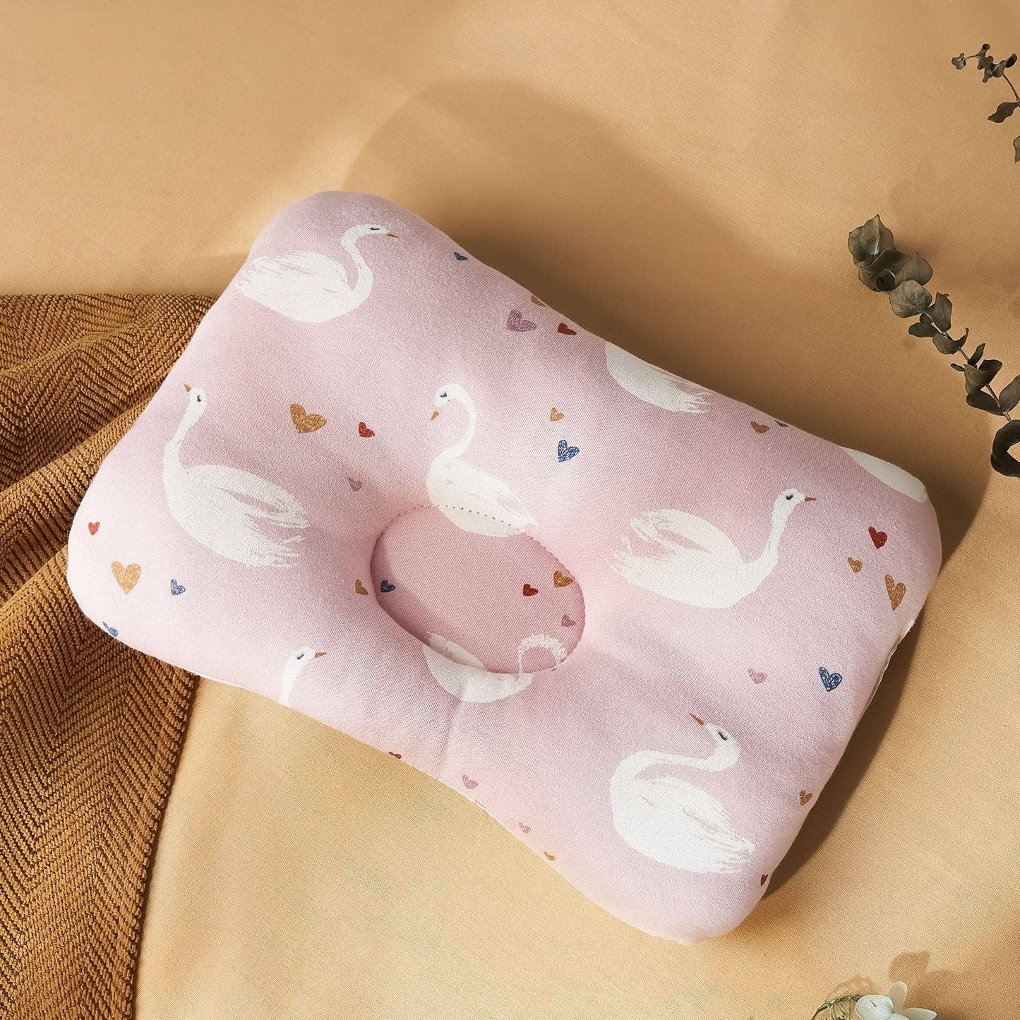 Cartoon Cotton Baby Flat Head Prevention Pillow