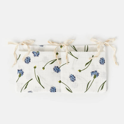Multi-Functional Cotton Diaper Storage Pocket for Cribs and Strollers