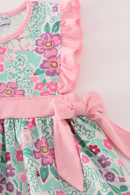 Green dream garden ruffle bloomer set