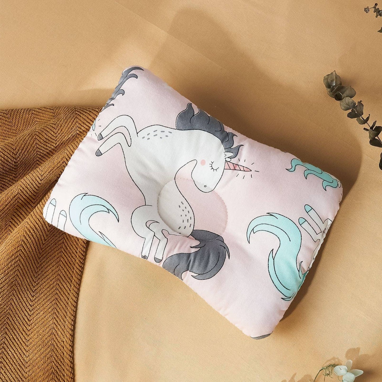 Cartoon Cotton Baby Flat Head Prevention Pillow