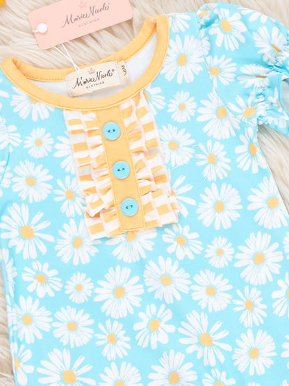Spring Fling Daisy Ruffle Romper