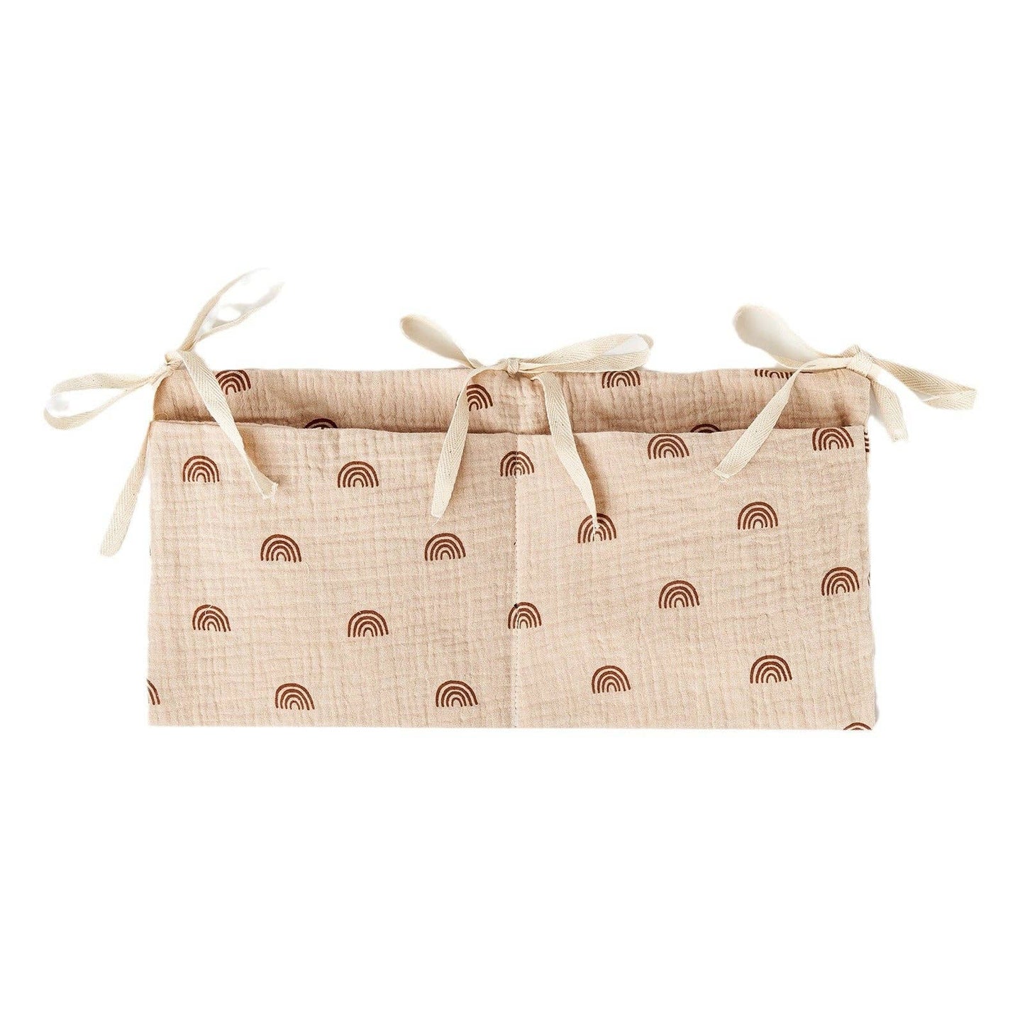 Multi-Functional Cotton Diaper Storage Pocket for Cribs and Strollers
