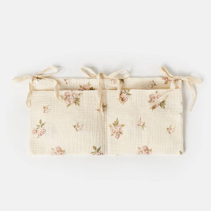 Multi-Functional Cotton Diaper Storage Pocket for Cribs and Strollers